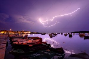 Porto Cesareo, temporale estivo - fulmini